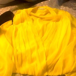 Alice+ Olivia bright yellow dress shirt!!